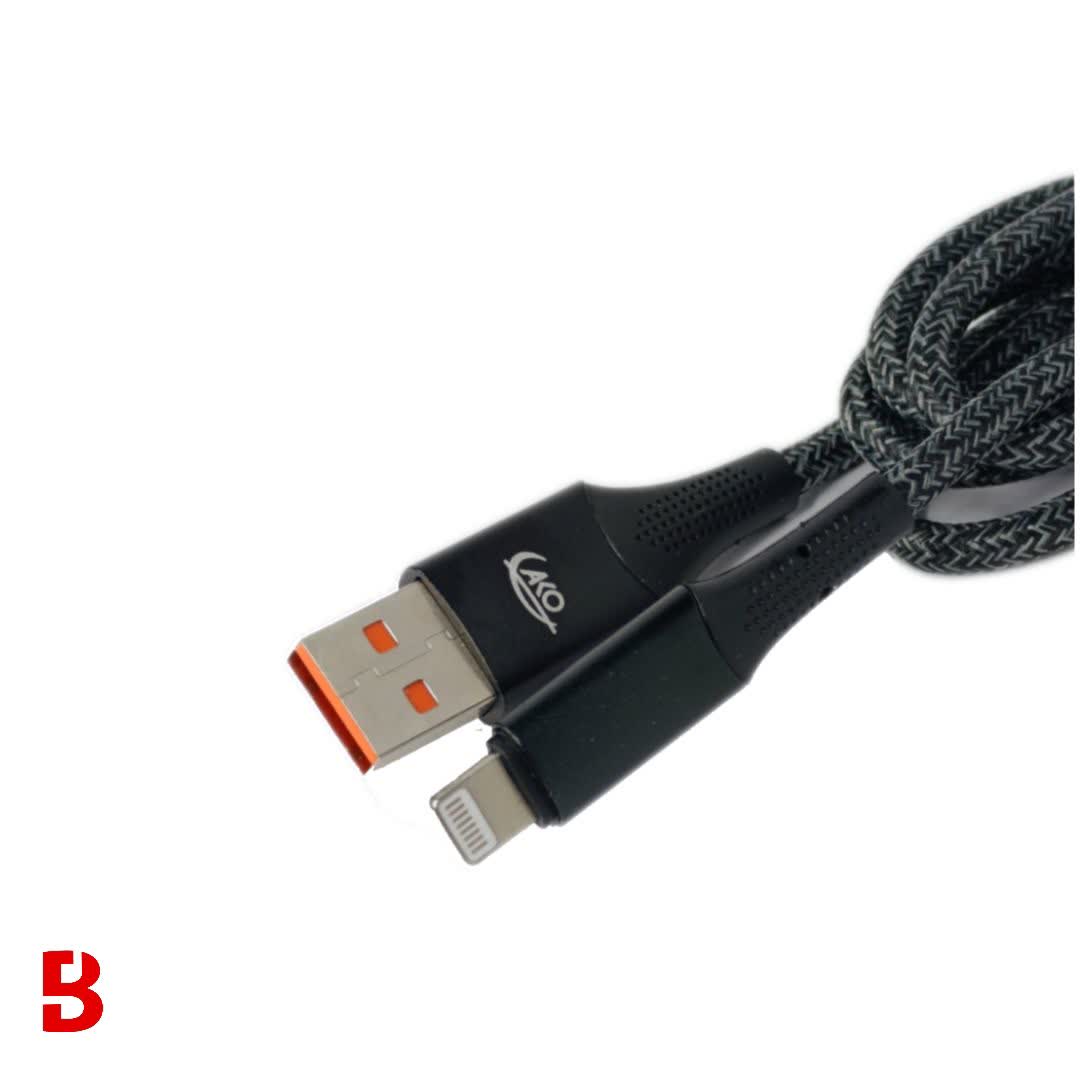قیمت و خرید کابل تبدیل USB به Lightning سوپر فست شارژ آکو مدل AC-47، طول 1 متر، 20وات