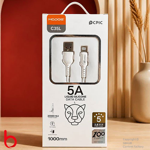 قیمت و خرید کابل شارژ  ۱ متری MODOS  مدل C35L | سهند بی استور