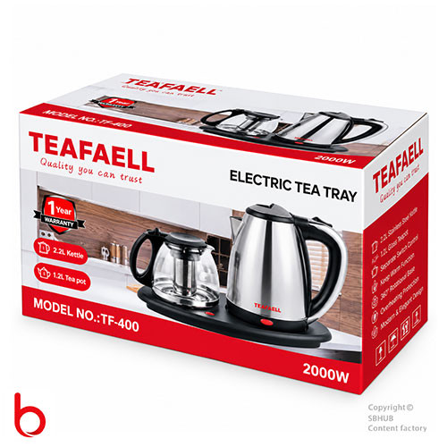 قیمت و خرید چای ساز برقی برند تیفال TEAFAELL کنارهمی